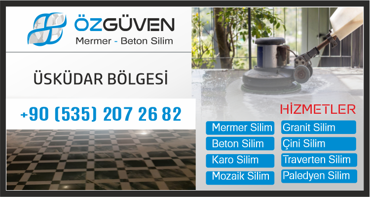 Üsküdar Mermer Silim Beton Silim Mozaik Silimi